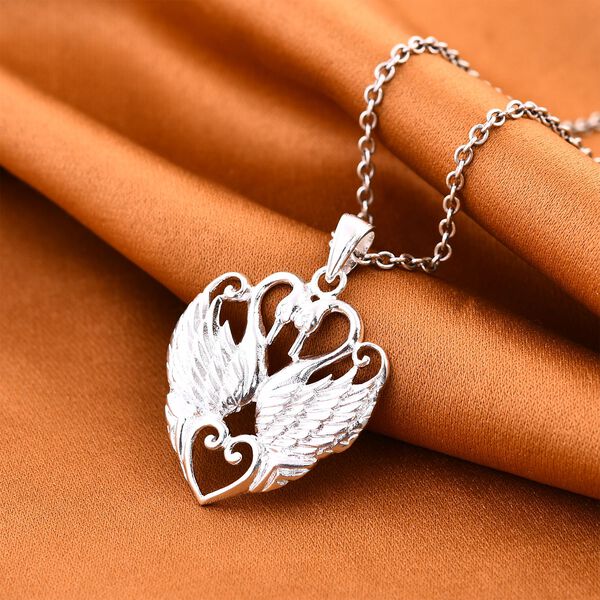 Royal Bali Kollektion - Schwan Anh&auml;nger in 925 Silber image number 2