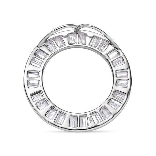 Lab Grown Diamant VS Anhänger 950 Platin ca. 1,51 ct. image number 4