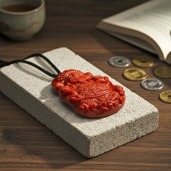 Rote Jade 70cm Halskette - 210 ct.