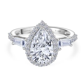 LUXURIANT IGI zertifizierter VS-EF Labor Diamant Ring in 950 Platin - 3 ct.