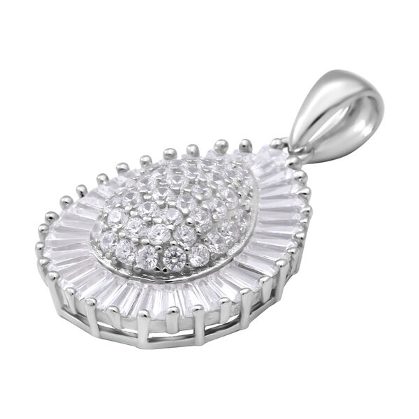 LUSTRO STELLA wei&szlig;er Zirkonia-Anh&auml;nger - 2,79 ct. image number 3