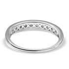 Half Eternity Diamant Ring, 925 Silber platiniert image number 4