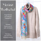 100% Merino Woll-Schal mit Quasten, 70x180cm, Mehrfarbig image number 7