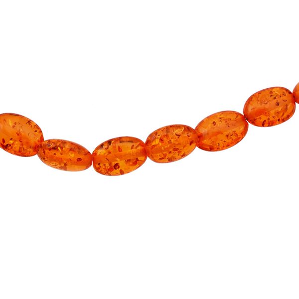 Synthetische Bernstein Halskette, 45 cm - 1 ct. image number 3