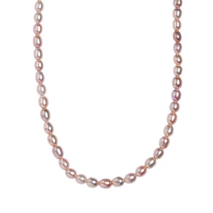 D'Joy AAA Lavendel Perle Halskette ca. 45 cm 925 Silber rhodiniert