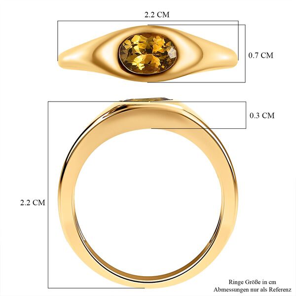 Natürlicher, goldener Tansanit-Ring - 0,52 ct. image number 7