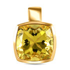 Ouro Verde-Quarz Anhänger, 925 Silber vergoldet ca. 11,27 ct image number 0