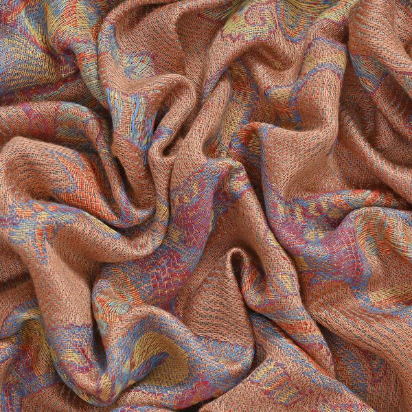 Schal mit Elefantenmuster, Beige image number 5