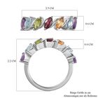 Mehrfarbige Ring 925 Silber rhodiniert (Größe 17.00) ca. 1.78 ct image number 6