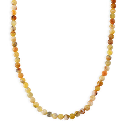 D'Joy Gelber Opal Halskette ca. Flexibles cm 316L Edelstahl ca. 140.00 ct