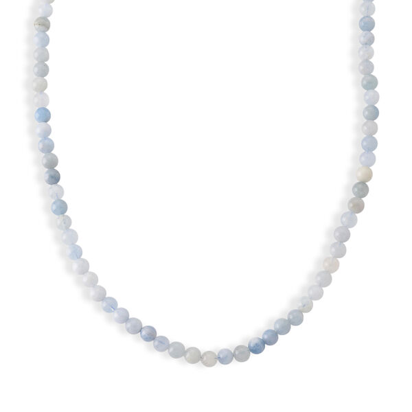 Mehrfarbiger Aquamarin Halskette ca. 50 cm 316L Edelstahl ca. 160,00 ct.