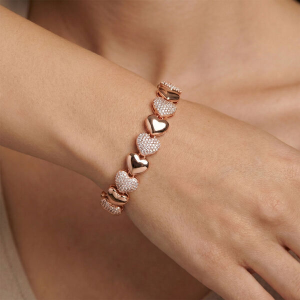 Wei&szlig;er Zirkonia Armband ca. 18 cm Nickelfreies Messing Standard 4.50 ct image number 2