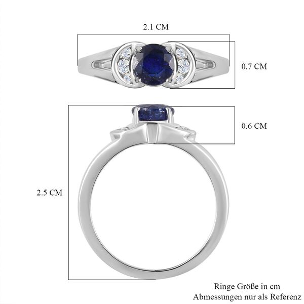 Masoala Saphir und Zirkon Ring - 1,43 ct. image number 7