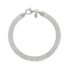 LA BELLA feinstes 925 Silber rhodiniert Armband ca. 19 cm ca. 5,84g