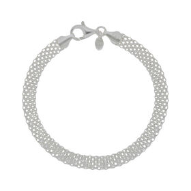LA BELLA feinstes 925 Silber rhodiniert Armband ca. 19 cm ca. 5,84g