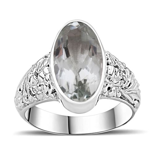 Royal Bali - Prasiolite Ring, 925 Silber, (Größe 18.00), ca. 6.89 ct image number 0