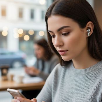 LIVMORE Bluetooth &Uuml;bersetzungs-Ohrh&ouml;rer, Schwarz