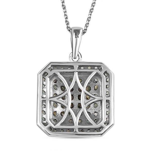 Alexandrit Anh&auml;nger mit Kette, 925 Silber platiniert, ca. 1.85 ct image number 5