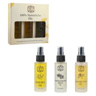 SQIN Botanicals - 3er Set &Ouml;le: Hagebutten, Jojoba und Argan, je 30 ml