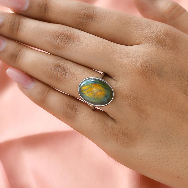 Feuer Labradorit Ring - 12,26 ct. image number 3