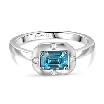 D'Joy AAA blauer und wei&szlig;er Zirkon Ring - 1,35 ct.