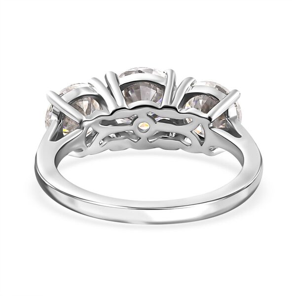 Moissanit Schmuckset, 925 Silber platiniert - 7,19 ct. image number 6