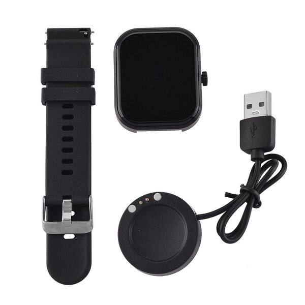 G21 Smartwatch, 2.01 Zoll HD Display, Schwarzes Silikonarmband image number 8