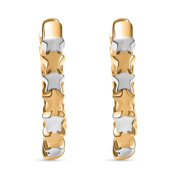 D joy AAA Premium Malagasy Regenbogen Mondstein Ohrringe, 925 Silber platiniert und vergoldet ca. 0,71 ct. image number 5