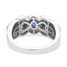Kyanit Ring 925 Silber Bicolor  ca. 1,12 ct image number 5