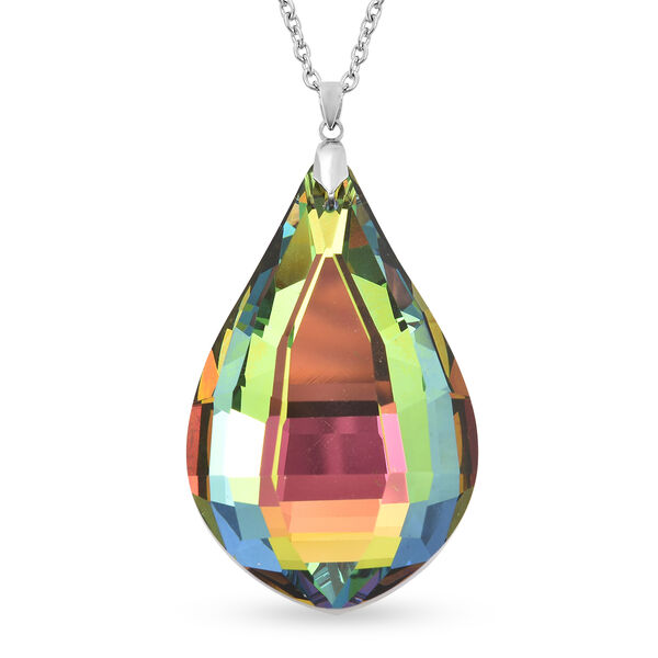 Mehrfarbiger Kristall-Anhänger mit 60 cm Kette - 86 ct. image number 0