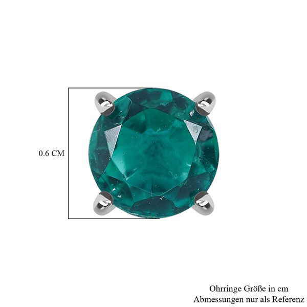 Smaragd Triplett Quarz Ohrringe - 2,19 ct. image number 3