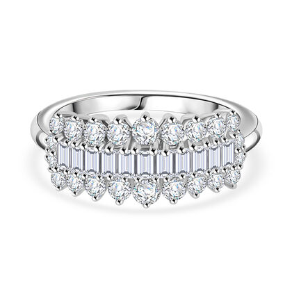 RHAPSODY - Diamant-Ring, zertifiziert VS E-F, 950 Platin (Gr&ouml;&szlig;e 16.00) ca. 1.00 ct