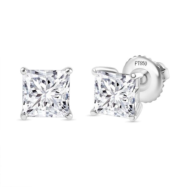 LUXURIANT VS-EF Labor Diamant Ohrringe in 950 Platin - 2,17 ct. image number 0