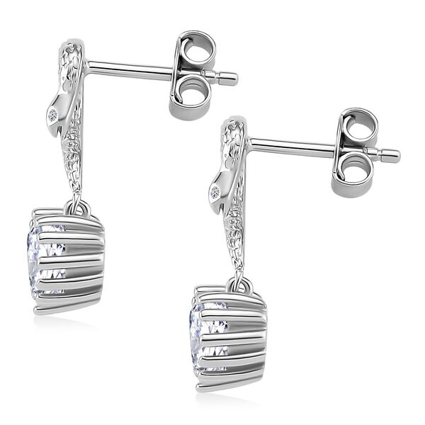 Moissanit Ohrringe 925 Silber rhodiniert ca. 2.01 ct image number 4