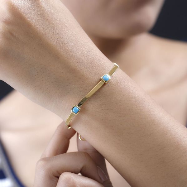 Sleeping Beauty T&uuml;rkis Armband, 19 cm - 1,71 ct. image number 3