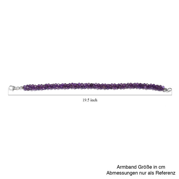 Amethyst Armband ca. 19 cm Lange 925 Silber ca. 35.78 ct image number 4
