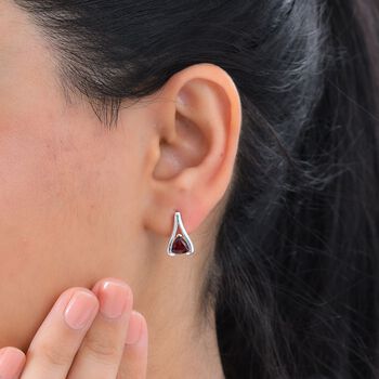 AA Mosambik Granat Ohrringe - 1,89 ct.