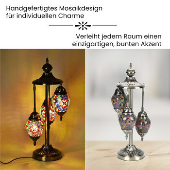 Mosaik Glas Lampe, bronze