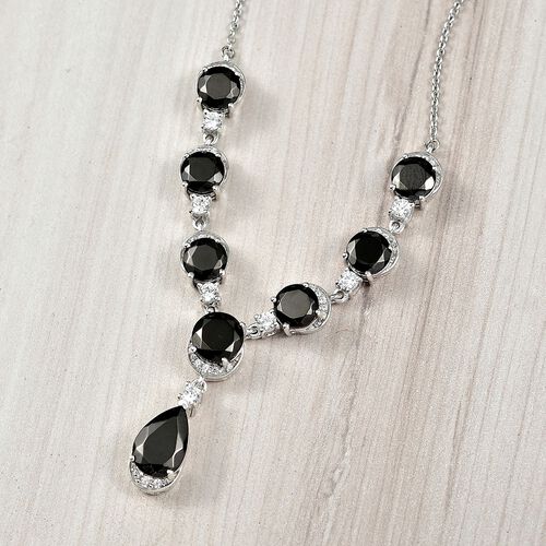 D'Joy Elite Shungit Halskette ca. 45 cm 925 Silber rhodiniert ca. 10,28 ct. image number 1