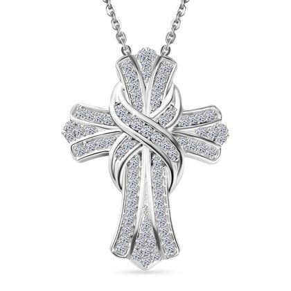 LUXURIANT DIAMOND - Lab Grown Diamant VS-EF SGL zertifiziert Schmuckset ca. 50 cm 925 Silber rhodiniert ca. 0.50 ct