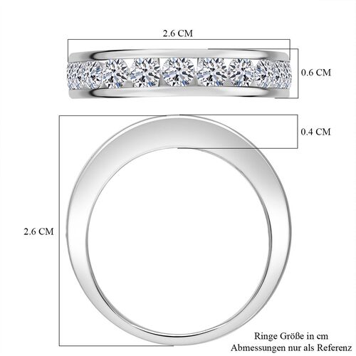 LUXURIANT DIAMOND- SGL zertifizierter VS-EF Labor Diamant Ring in 950 Platin - 2 ct. image number 4