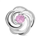 LUSTRO STELLA - Rosa Zirkonia Sonnenwirbel Anhänger, 925 Silber