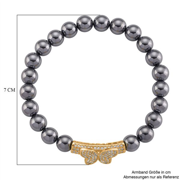 Terahertz, Wei&szlig;er Zirkonia Armband ca. Flexibles (ca. 18-19 cm) Nickelfreies Messing image number 6