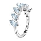 Himmelblauer Topas Ring 925 Silber rhodiniert (Größe 18.00) ca. 2,18 ct image number 4