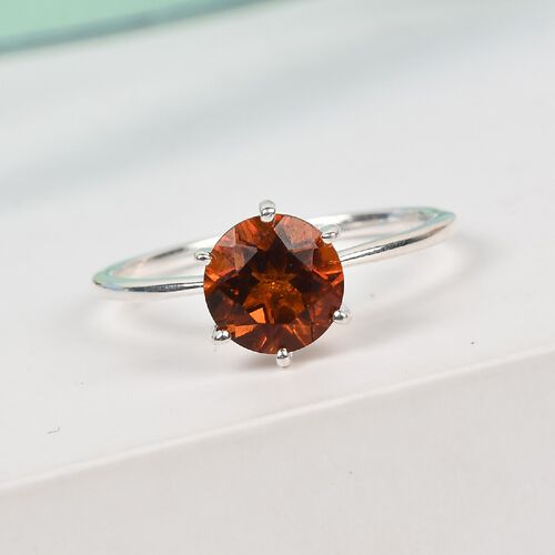 Kirsche Citrin Ring 925 Silber ca. image number 1