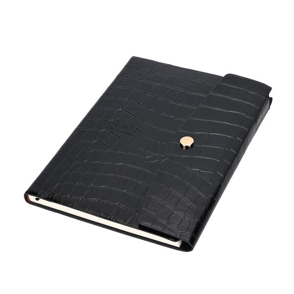 Serpentine Notizbuch Geschenkset mit Kugelschreiber - schwarz image number 6