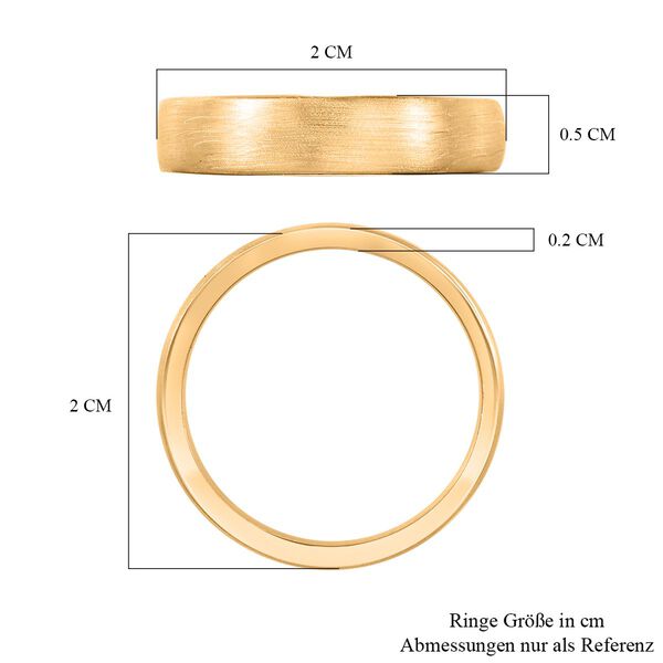 Bandring in 925 Silber mit Gelbgold Vermeil image number 7