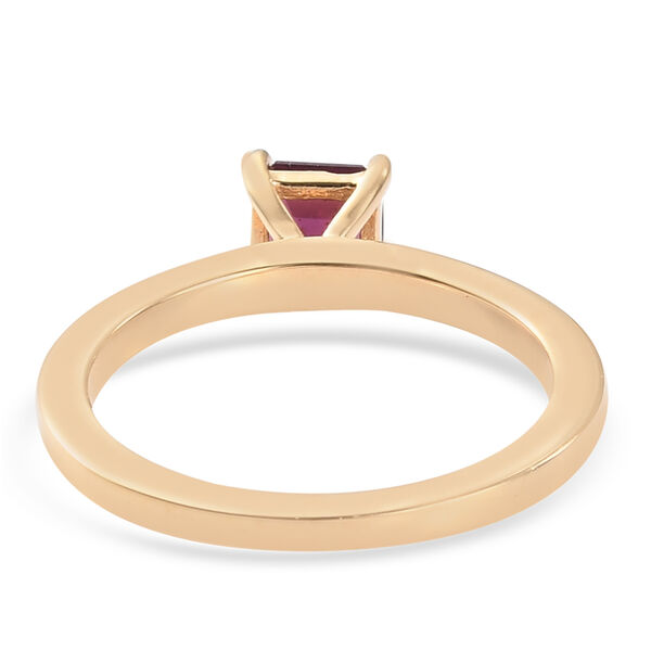 Rhodolit Granat Solit&auml;r Ring 925 Silber 585 Vergoldet image number 6