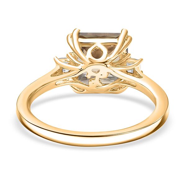 AAA Turkizit, Weißer Diamant Ring 585 Gold (Größe 17.00) ca. 3,00 ct image number 4