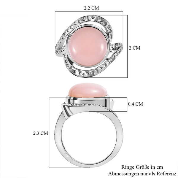 AA rosa Opal Ring - 5,36 ct. image number 7